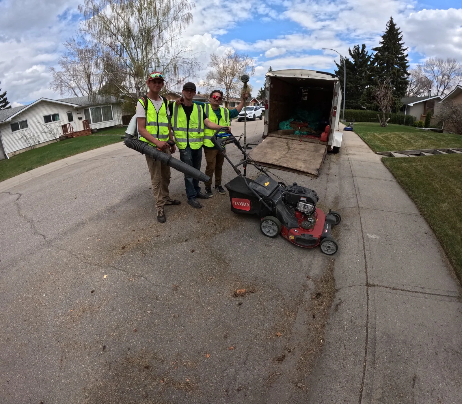 Yard work completed by Somerset Lawn and Snow