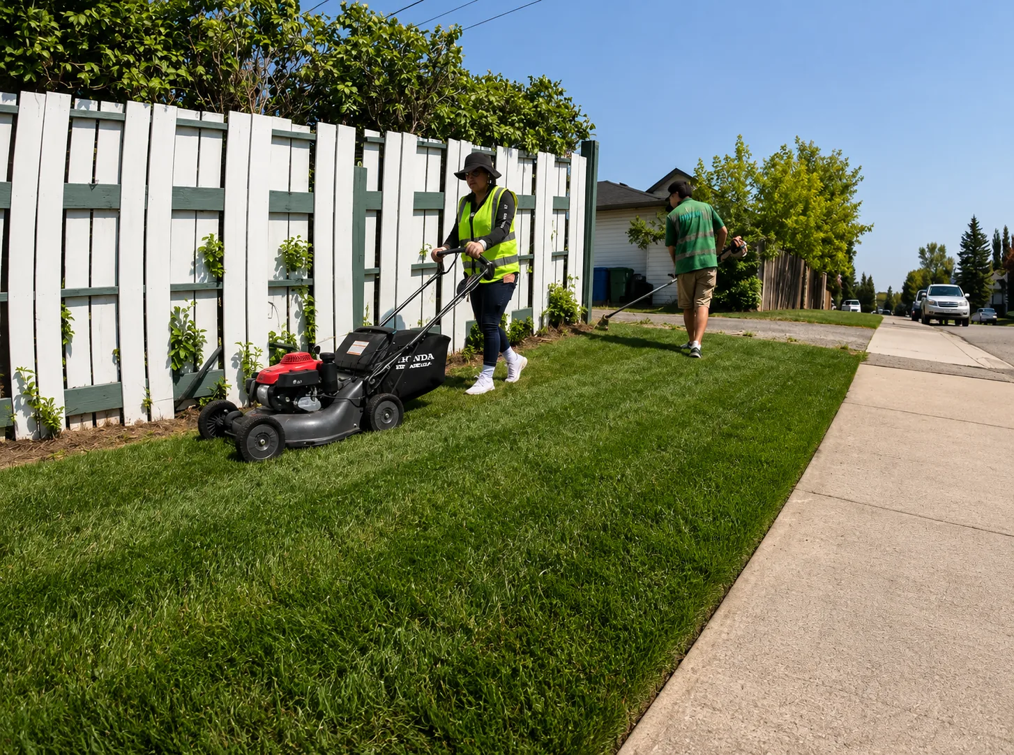 Lawn mowing